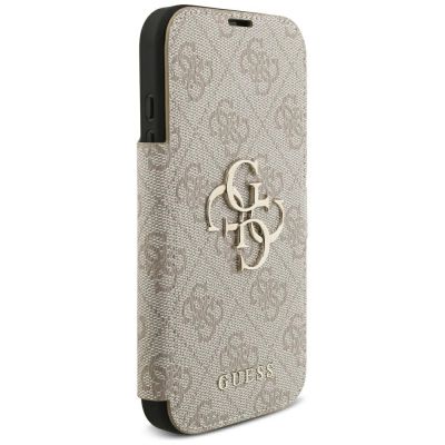 4. Guess Book 4G Metall-Logo-Hülle für iPhone 18 Pro / 17 Pro – Pink