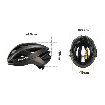 7. Universal-Fahrradhelm Lingzhe LK-69, Größe L, schwarz, 58–62 cm