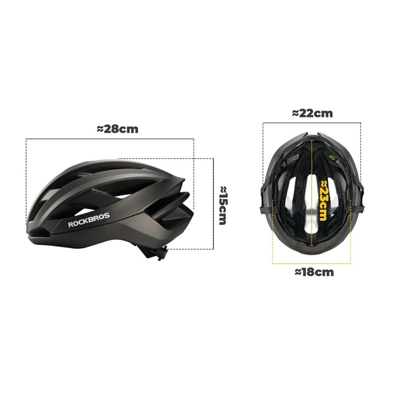 7. Universal-Fahrradhelm Lingzhe LK-69, Größe L, schwarz, 58–62 cm