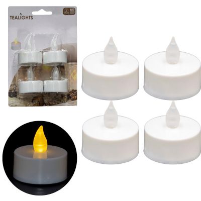 15. SET MIT 4 LED-TEELICHTERN