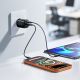 13. Joyroom JR-TG7 33W USB-A + USB-C Wandladegerät mit 30W USB-C - Lightning 1m Kabel - schwarz