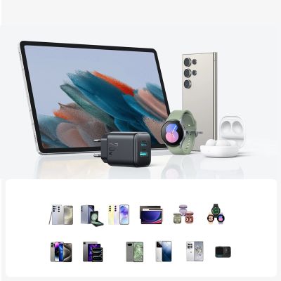 15. Joyroom JR-TCF13 Netzwerkladegerät USB-C / USB-A 25W SFC / PPS / PD - Schwarz