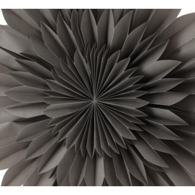18. Dekorativer Hängestern aus Papier, 3D, 50 cm, Grau