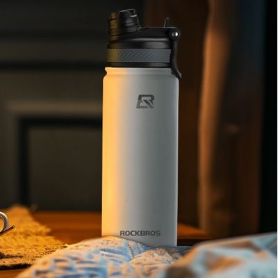 10. Rockbros 35210029006 Thermo-Fahrradflasche für Getränke 650 ml - weiß