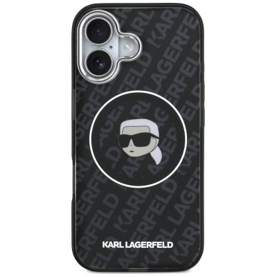 3. Karl Lagerfeld IML Karl Head Logo MagSafe Hülle für iPhone 17 - Schwarz