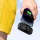 15. Wozinsky WF16-YCS 5000 mAh 15 W USB-C Mini-Powerbank mit integriertem USB-C-Kabel und Apple Watch Ladegerät – Schwarz