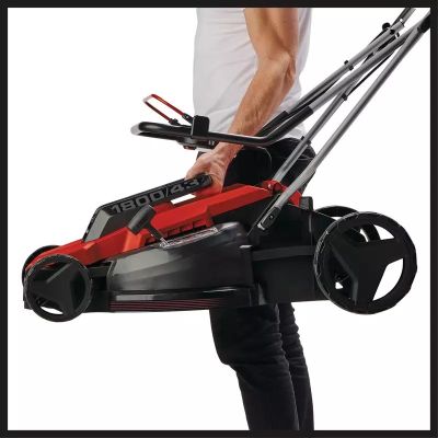 6. Einhell GC-EM 1800/43 Rasenmäher mit Netzanschluss, Schwarz/Rot