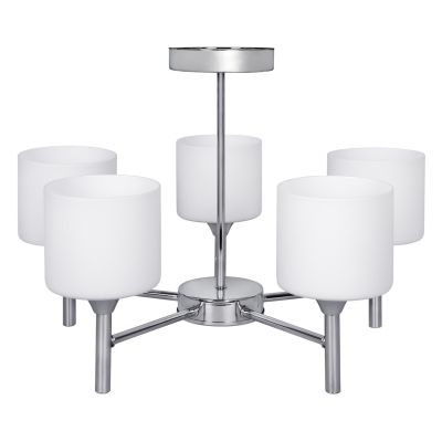 Klassische Kronleuchter-Hängeleuchte Activejet MIRA Chrom 5xE27 für das Wohnzimmer
