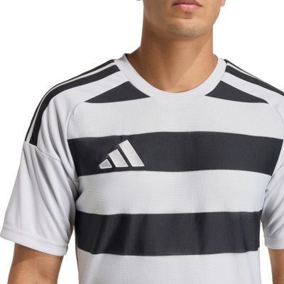 5. Herren-T-Shirt adidas Hooped 26 Jersey grau-schwarz KF3396