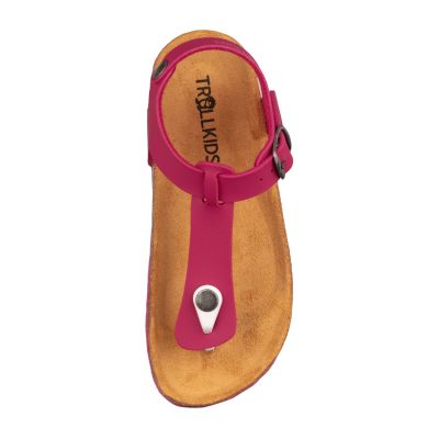 3. Trollkids Alesund Sandalen für Mädchen, feuerbeerfarben, Bio-Kindersandalen für Mädchen (484-230)