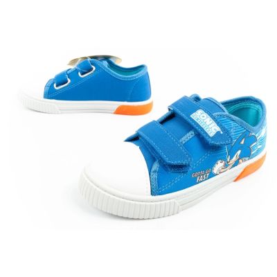 8. Leomil Sonic Kinder Sportschuhe Leichte Sneakers mit Klettverschluss Blau und Rot