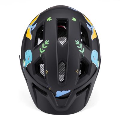 3. Wozinsky Kinder-Mountainbikehelm mit abnehmbarem Visier, Größe XS – Schwarz