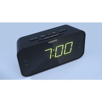 6. Philips TAR3306/12 Digitaler Wecker Schwarz