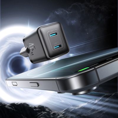 2. Joyroom JR-TCG17 45W 2 x USB-C Wandladegerät (EU-Stecker) - schwarz