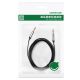 13. Ugreen AV119 10736 Audiokabel Miniklinke 3,5 mm / Miniklinke 3,5 mm 3 m – Schwarz