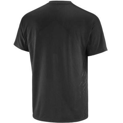 2. Salomon Sense Aero SS Tee Gfx M LC2699800 Schwarz 2XL