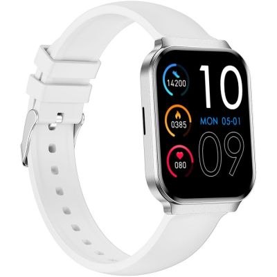 9. Smartwatch Gravity Silbernes Armband + Armband GT44-4