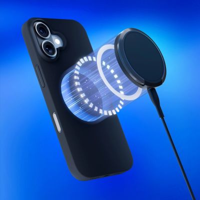 13. 3mk Hardy Silikon-MagCase für iPhone 16 Plus – Grau