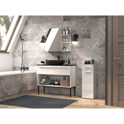 2. BADEZIMMERSÄULE NEL V DS HALBWEISS