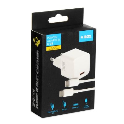 5. I-BOX C-38 PD30W USB-C-Wandladegerät, Kabel