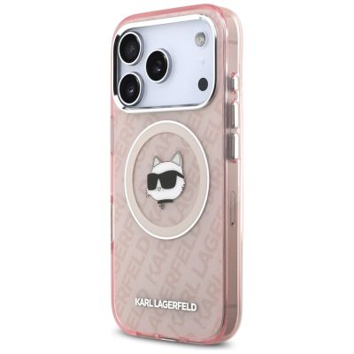 2. Karl Lagerfeld IML Choupette Head Logo MagSafe Case für iPhone 17 Pro Max – Pink