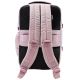 3. Rosa Flugzeug-Rucksack mit Laptopfach SEMI LINE