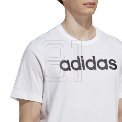 5. adidas Essentials Single Jersey Linear Logo-T-Shirt mit Stickerei M IC9276