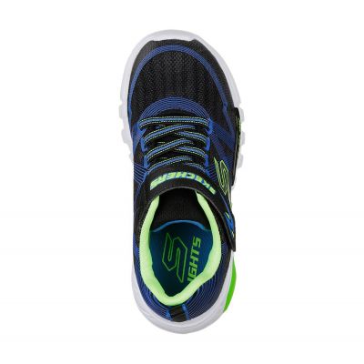 3. Skechers FLEX-GLOW Marineblaue Kinder-Sportschuhe (90542L-BBLM)