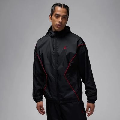 Air Jordan Essentials Warm-Up Jacke für Herren, Schwarz - HF9333-011