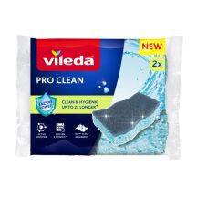 Vileda Pro Clean Viskoseschwamm mit Enzymen, 2 Stück.