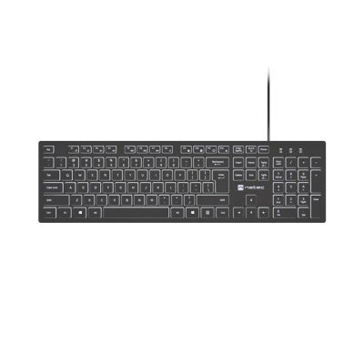 5. NATEC HERRING GLOW US-TASTATUR MIT WEISSER HINTERGRUNDBELEUCHTUNG
