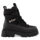 Lee Cooper Damen-Winterstiefel, schwarz, gefütterte Stiefeletten mit Reißverschluss