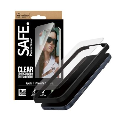 6. PanzerGlass Displayschutz | Apple | iPhone 17 Pro Max | Transparent | Ultra-Wide Fit mit EasyAligner