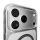 6. Puro Lite Mag TPU+PC Hülle kompatibel mit MagSafe für iPhone 17 Pro Max - Transparent mit grauem Ring