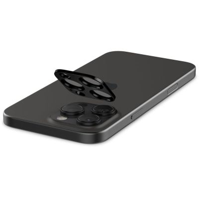 5. Spigen Optik.tR Kameraschutz für iPhone 14 Pro / Pro Max / 15 Pro / Pro Max / 16 Pro / Pro Max - Schwarz 2 Stk.