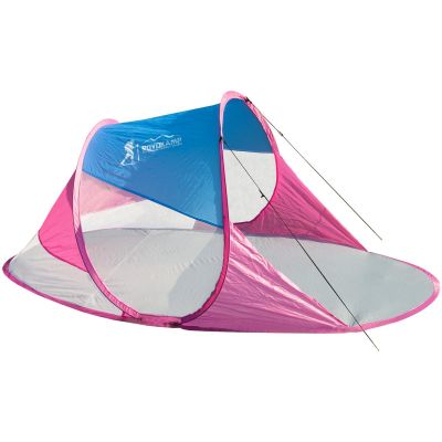 2. SELBSTEXPLOIERENDES STRANDZELT BLAU UND ROSA