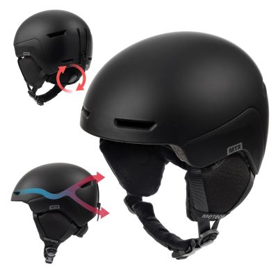 36. Meteor Avalo S Skihelm 53-55 cm Schwarz