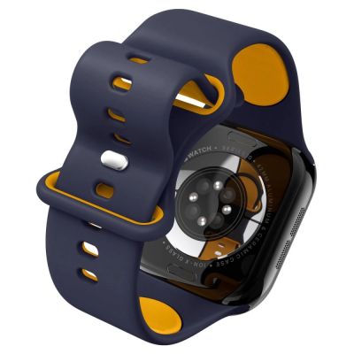 7. Spigen Nano Pop Strap für Apple Watch 40/41/42 mm - Marineblau/Orange
