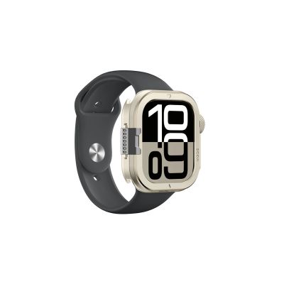 6. AmazingThing Titan Pro Metallgehäuse für Apple Watch 11 46 mm, Aluminium, Titan
