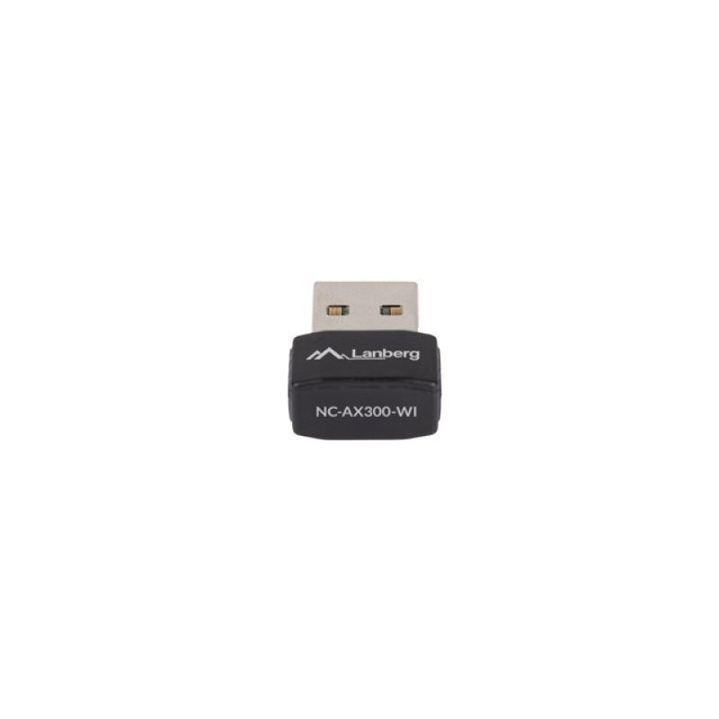 3. LANBERG Drahtlose USB-WLAN-Netzwerkkarte AX300 mit 1 interner Antenne