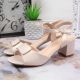 9. Sergio Leone W SK139F beige Sandalen mit Blockabsatz 