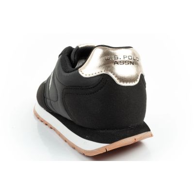 5. US Polo Assn Sportschuhe, Sneaker für Damen, modisch, bequem, schwarz