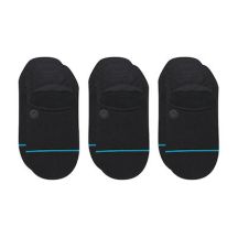 Stance Icon No Show 3er-Pack Sneaker-Socken Schwarz 3 Paar