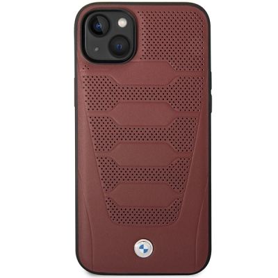 3. Hülle BMW BMHCP14S22RPSR iPhone 14 6.1" bordeaux/bordeaux Ledersitze Muster