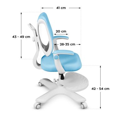 7. Junior 4.6 Blauer Drehstuhl