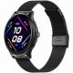 4. GRAVITY GT12-1 Damen-Smartwatch mit schwarzem Silikonarmband und schwarzem Armband