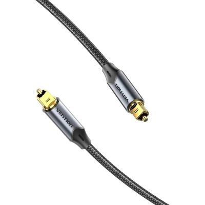 2. Vention geflochtenes optisches Audiokabel mit Aluminiumstecker, 10 m, Schwarz