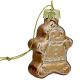 5. GLAS-BAUMSCHMUCK IN AUSSTECHERFORM, LEBKUCHEN, 12 STÜCK, BRAUNER MICA-EFFEKT