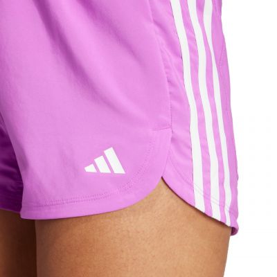 5. adidas Pacer Training 3-Streifen Woven High Rise Shorts W IX1079