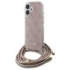 6. Guess Crossbody Cord 4G Print Hülle für iPhone 16 – Rosa